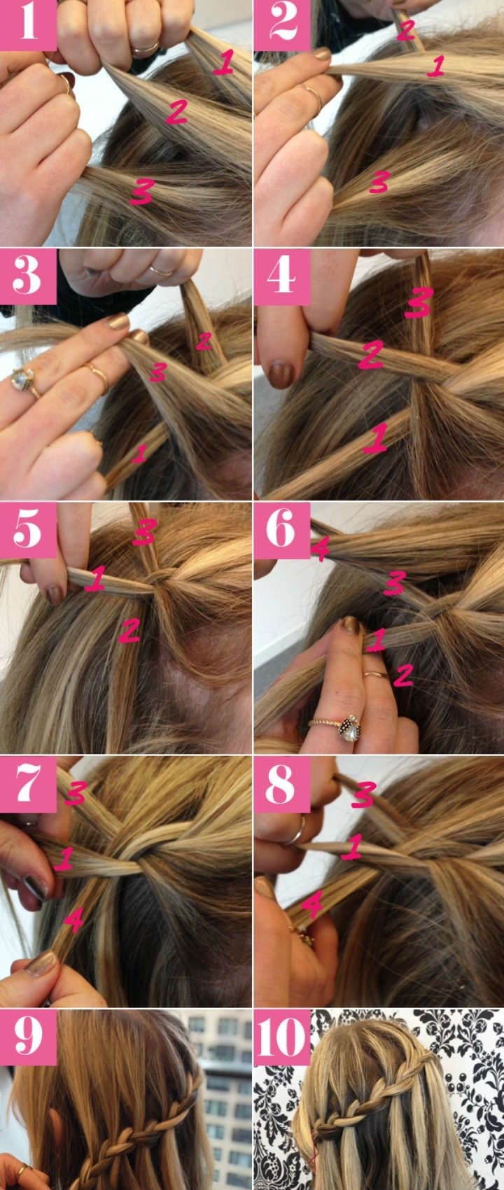 How to Do a Waterfall Braid: Easy Braided Hairstyles Tutorial