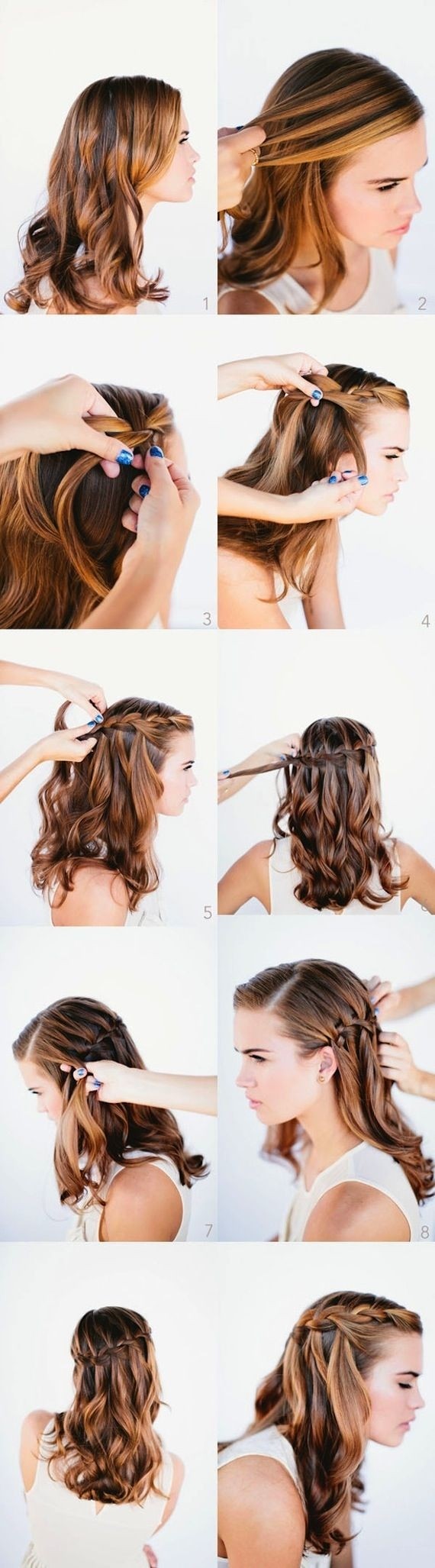 Waterfall Braid Tutorial: Prom Hairstyles Ideas 2014