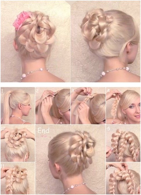 Braided Updo Hairstyles Tutorials for Prom