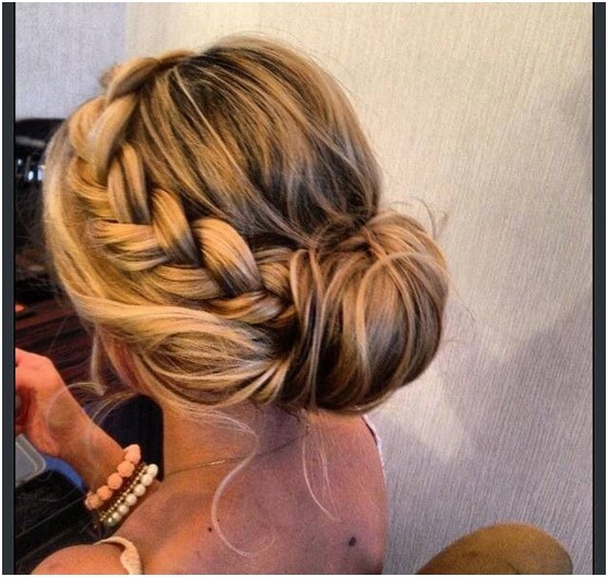 Easy Braids Updo Hairstyle: Side View