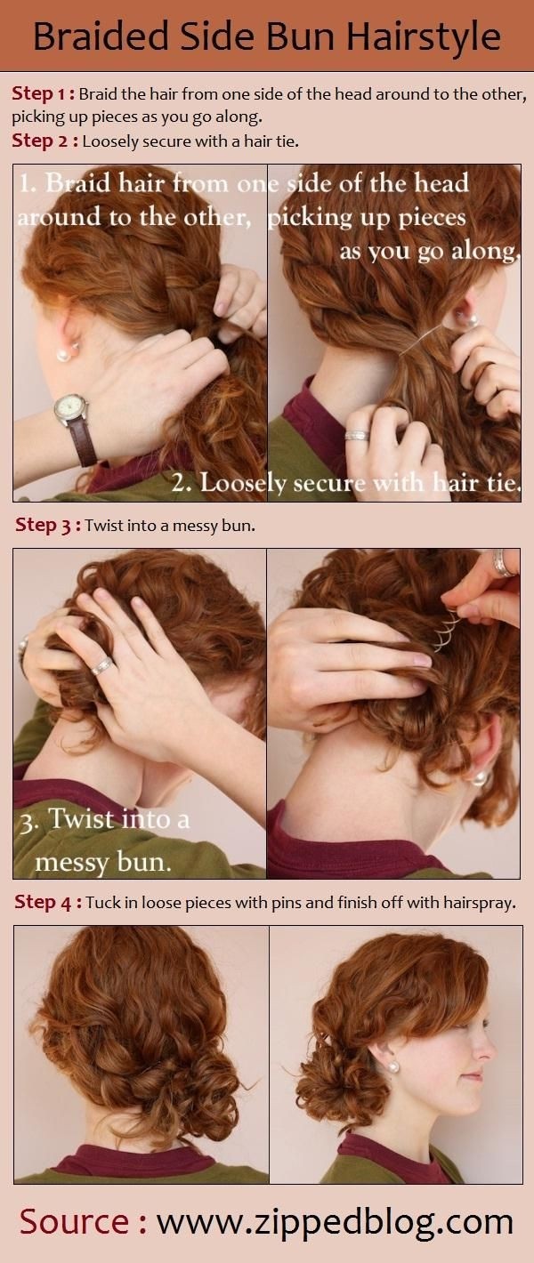 Braided Side Bun Updos Tutorial: Holiday Hairstyles