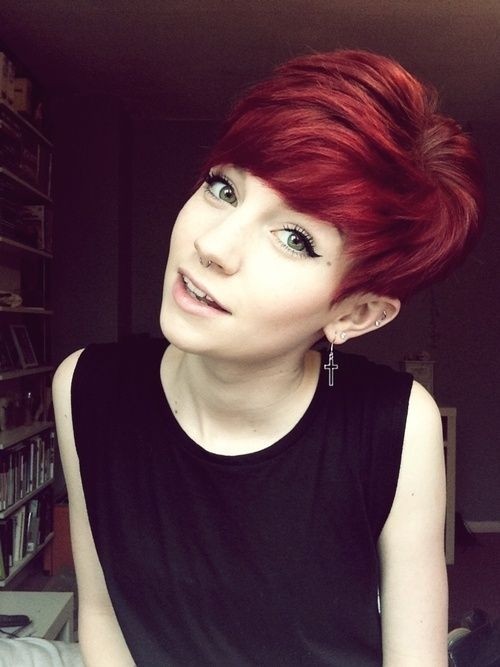 Cute Short Red Hair: Pixie Haircut for Girl