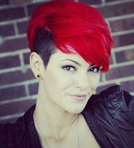 Hair Color Ideas for Short Hair: Shaved Haircuts