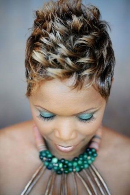 Short Black Pixie Hairstyles 2014