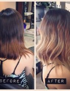 Medium Layered Hairstyles with Ombré Hair