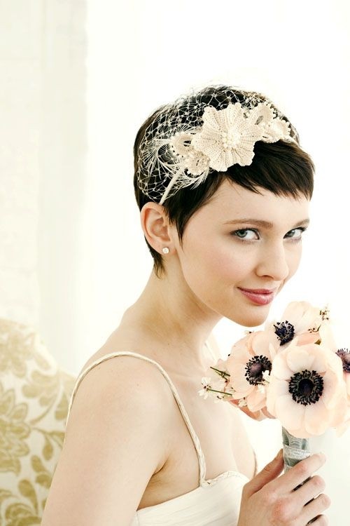Bridesmaid Hairstyle for Very Short Hair