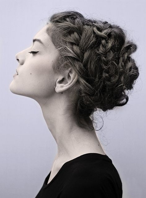 Pretty Braided Hairstyles: Updo Hairstyle / Via