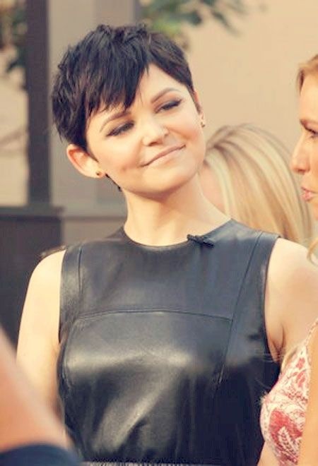 Short Hairstyles for Women With Round Faces: Ginnifer Goodwin Pixie Haircut