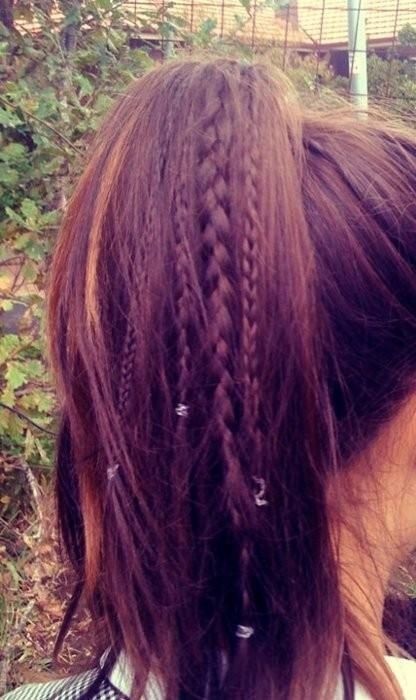 Little Braids with High Ponytail - Cute Long Hairstyles 