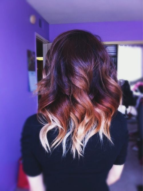 Medium Ombre Hair with Waves