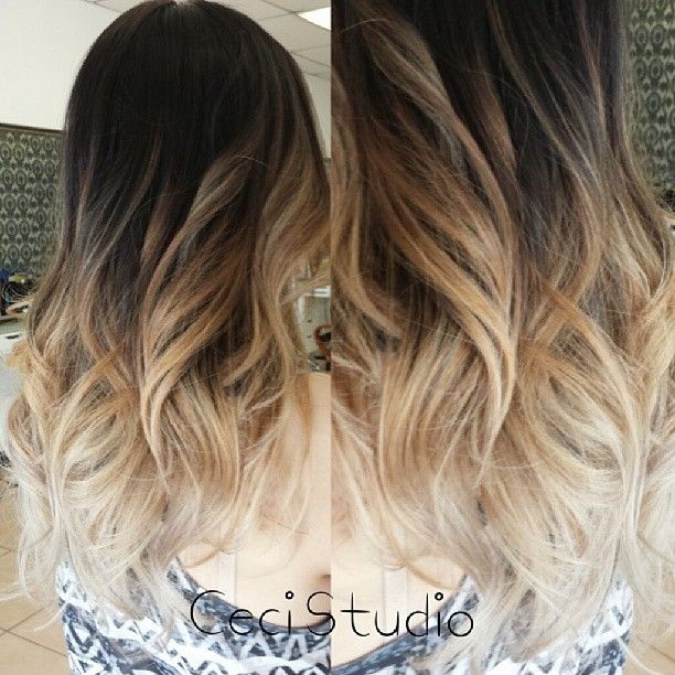 Stylish Long Wavy Hairstyle - Amazing Ombre Hair Colour Ideas 2015