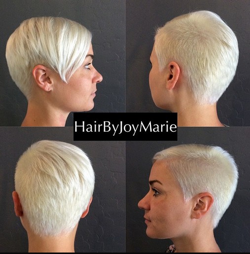 Very Short Hairstyle with Long Bangs: Women Haircuts