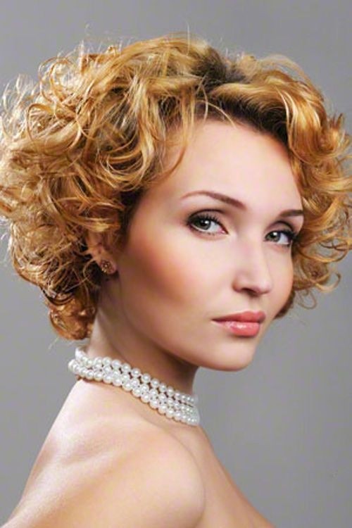 Short Haircuts For Curly Blonde Hair