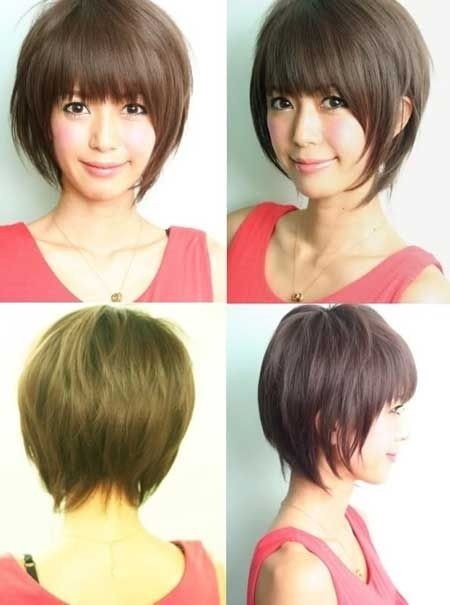 Easy Straight Bob Haircut with Bangs - Short Asian Hairstyles for Girls