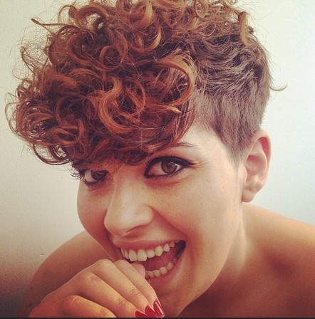 Short Hairstyle with Curly Hair
