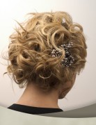Super Cute Short Hair Updo: Messy Wedding Updo Hairstyles