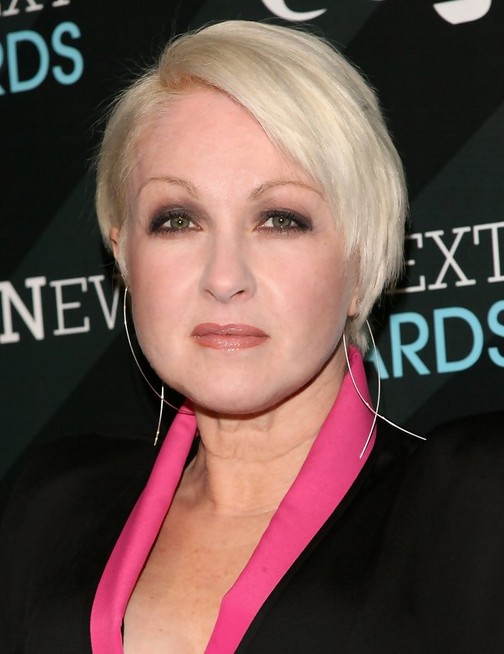 Cyndi Lauper's Bleached Blonde Haircut - Short Pixie Hairstyles for Women Over 50