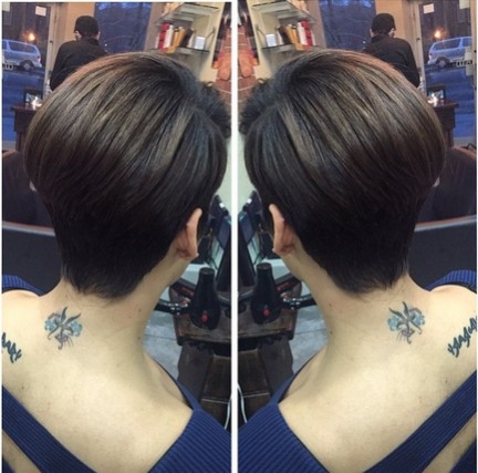 Formal Haircut Back View for Women Short Hair