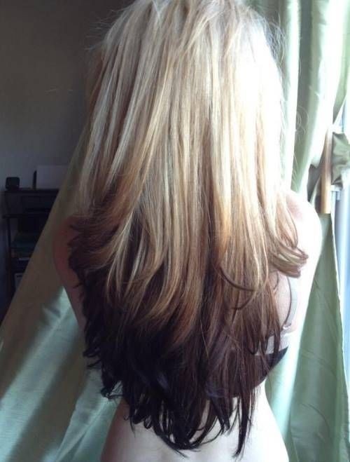 Blonde And Black Ombre