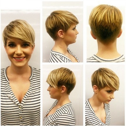 Short Haircuts with Side Bangs - Short Hairstyles for Heart Face or Round Face Shape