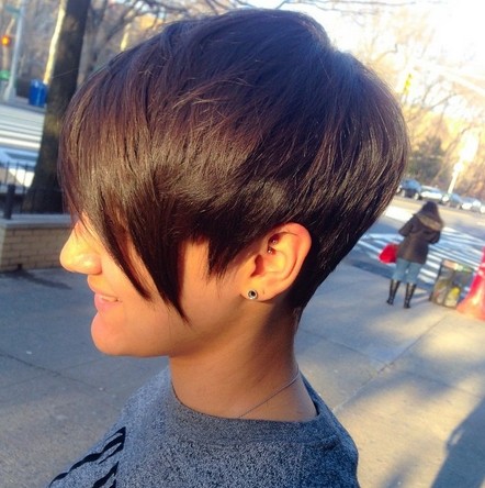 Short Cuts With Long Bangs