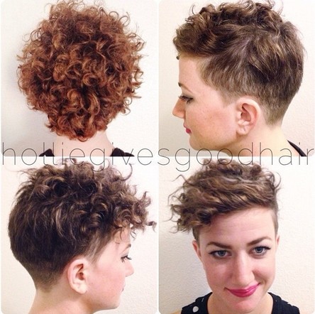 Trendy Short Curly Hairstyle