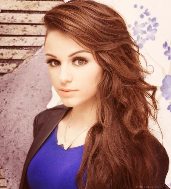 Cher Lloyd Hair: Brown Curly Long Hair