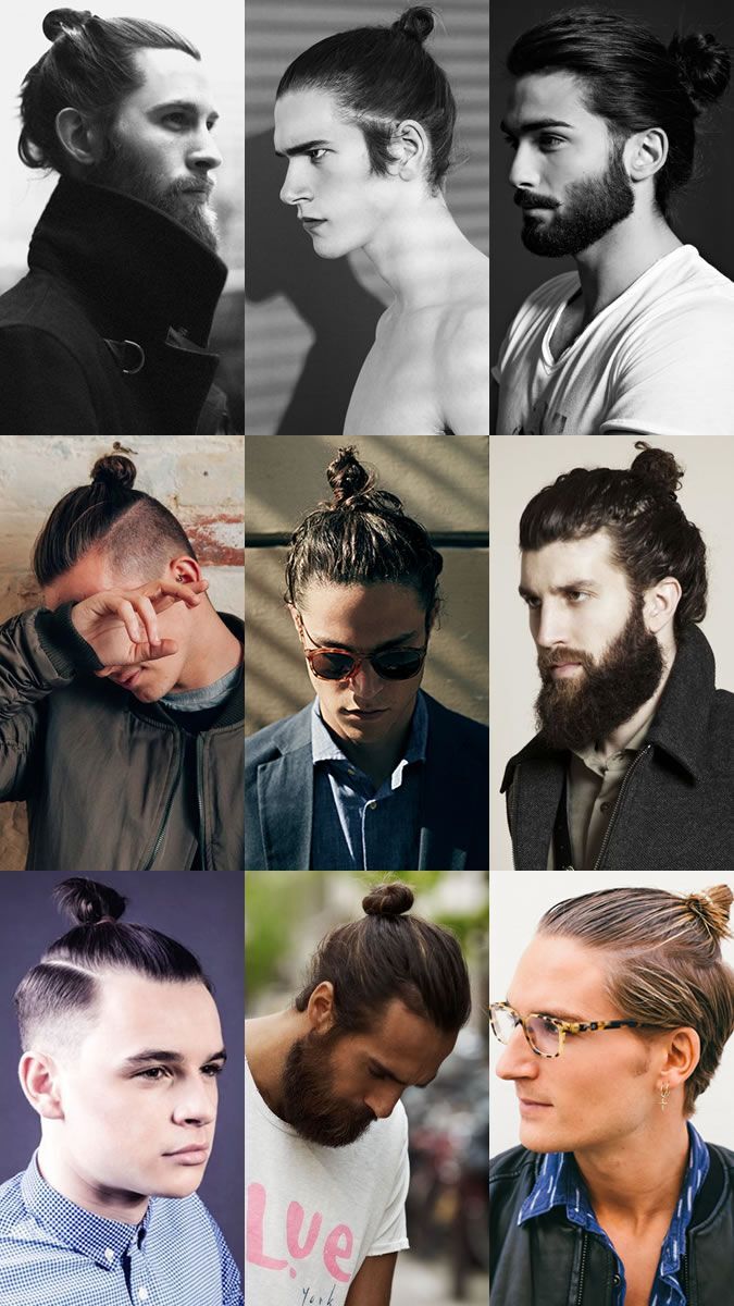 Best Haircuts for Men - Long Hair with Bun