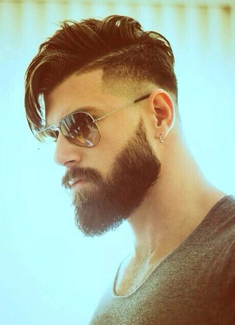 Cool Shaved Haircuts with Beard - Men Hairstyle Designs