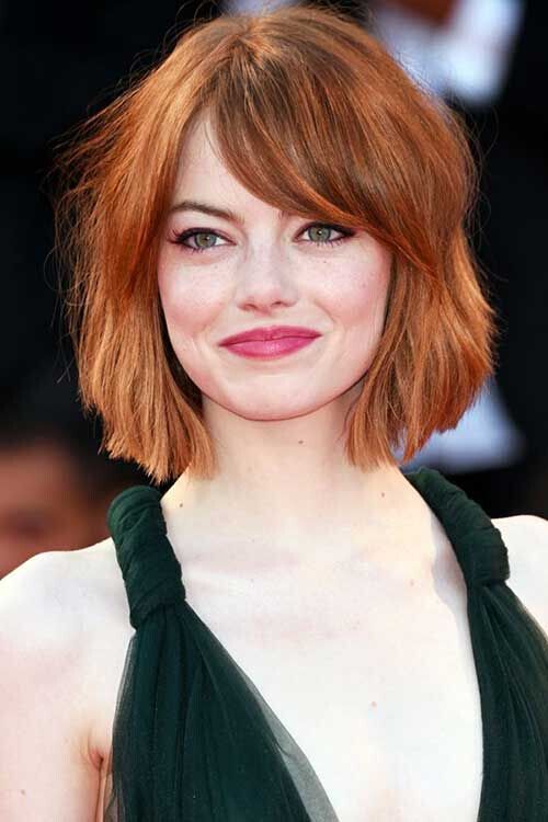 Blunt, Straight Medium Bob Hairstyles