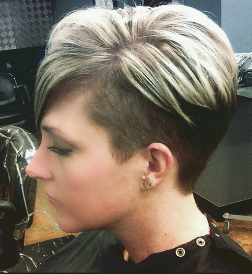 Chic Short Haircut Side View