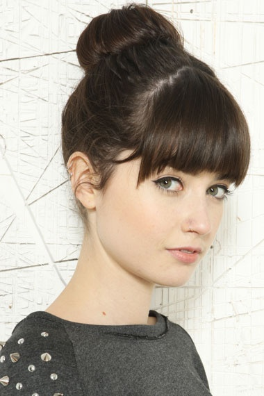 Cute Updos For Short Hair With Bangs