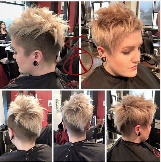 Spiked Hairstyles For Short Hair Side Back View Popular Haircuts