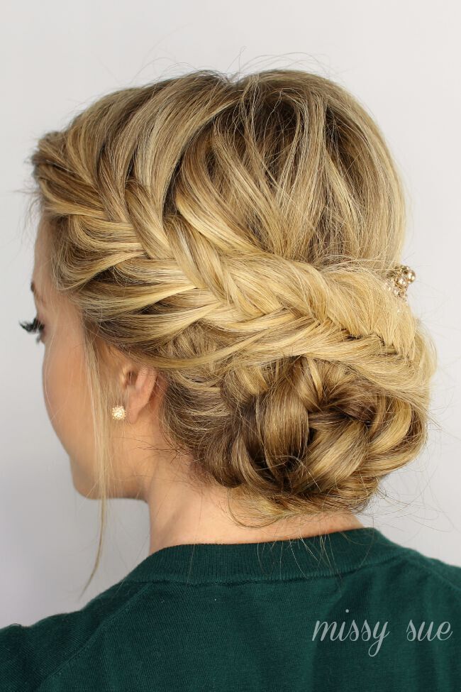 This Fishtail Braided Updo is Perfect for Prom Hair Styles!