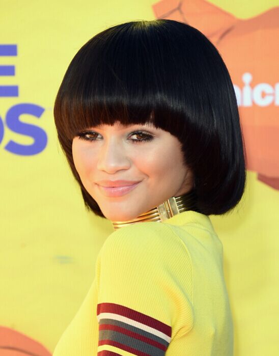 Zendaya Coleman Cute Short Haircut - Straight Hairstyles for Black Women Short Hair