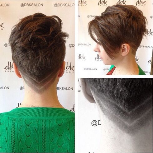 Short Hairstyles Shaved In The Back