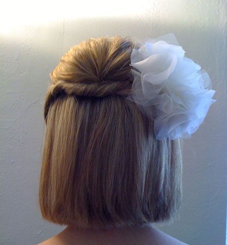 Wedding Hair For Bobbed Hair