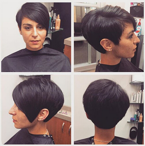 Formal Short Haircuts with Heart Face Shape