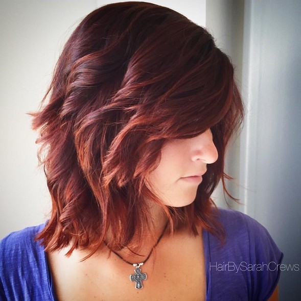 Medium Length Layered Choppy Hairstyles