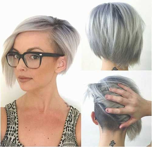 Shaved Hair Styles with Straight Bob