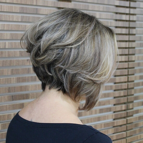 Back View Of Stacked Bob Hairstyles