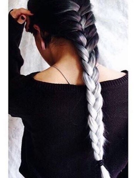 Stylish Ombre Hair with Braid - Hairstyles 2016