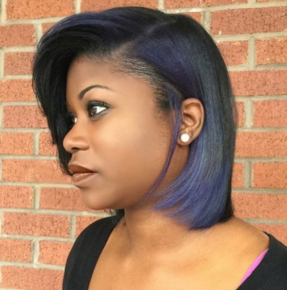 Stylish Subtle Color with Short Hairstyle - Short Bob Haircut for Black Women 2016