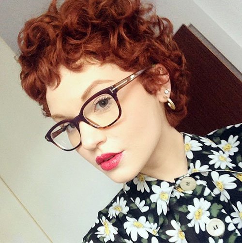 Curly and Wavy Pixie Haircuts