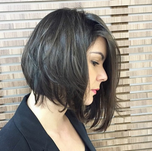 Messy A-line Bob Hair Style - Office Hairstyles Ideas 2016