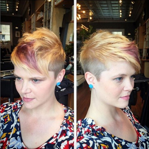 Messy Short Hairstyle for Fine Hair