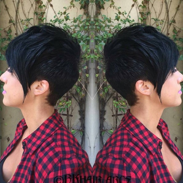 Short Pixie Cuts With Long Bangs