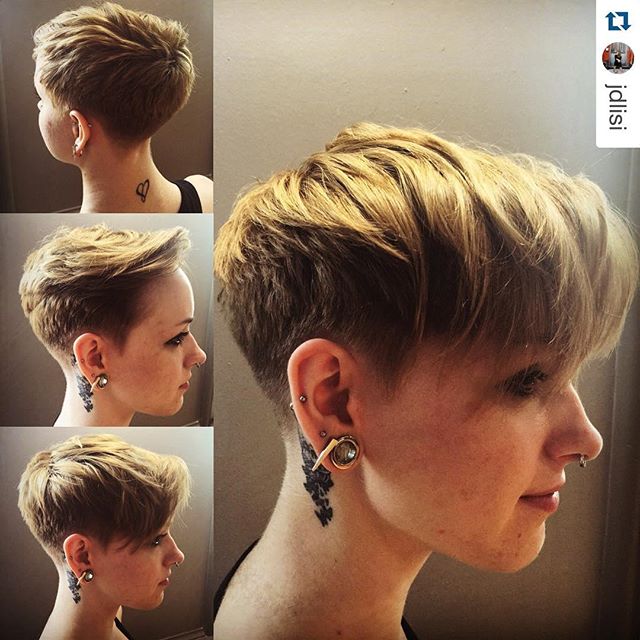 geschichteten kurzen Pixie Haircut für dickes Haar