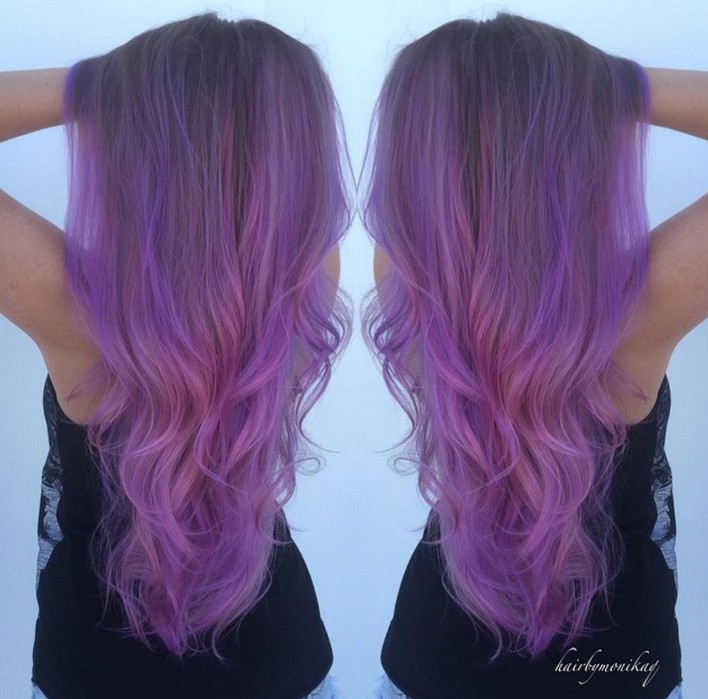 Pastel Purple Hair Extensions