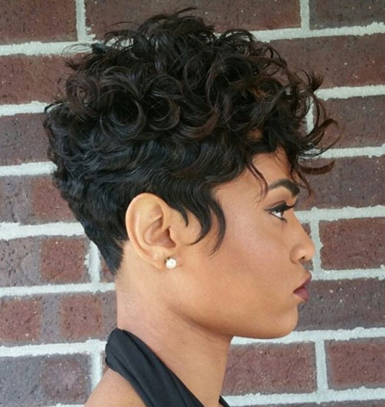 Pixie Haircuts with Short Curly Hair